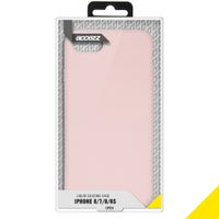 Accezz Coque Liquid Silicone Apple iPhone SE (2022 / 2020) / 8 / 7 - Rose