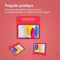 imoshion Coque kidsproof avec poignée Apple iPad 11 (2025) 11 pouces A16 / iPad 10 (2022) 10.9 pouces - Rouge