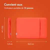 imoshion Pochette ordinateur avec compartiment 14 pouces - Apricot Crush Orange