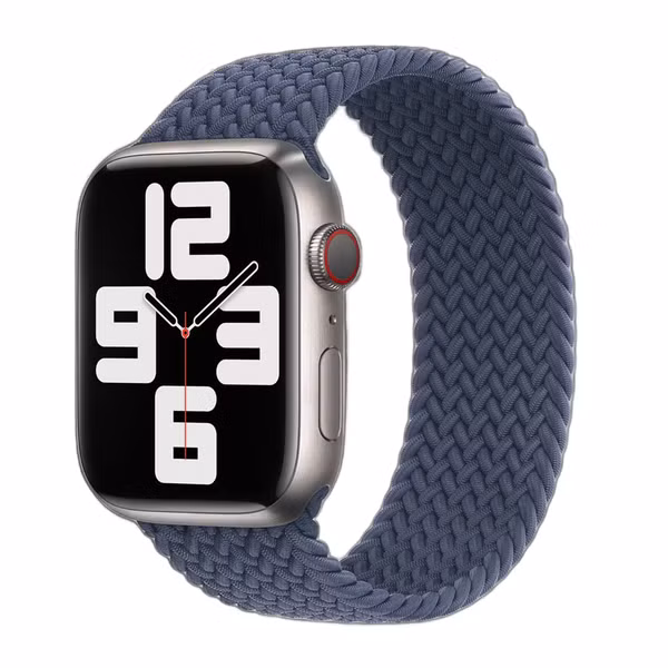 Apple 4 Pack Apple Bracelet Solo tressé Apple Watch| 38/40/41/42 mm - Taille 7 - (PRODUCT)RED / Maize / Lavender / Storm Blue