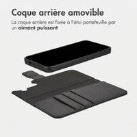 imoshion Étui portefeuille luxe 2-en-1 amovible Samsung Galaxy S25 FE - Noir