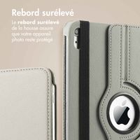 imoshion Coque tablette rotatif à 360° Apple iPad 11 (2025) 11 pouces A16 / iPad 10 (2022) 10.9 pouces - Gris