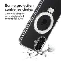 Accezz Coque Ring Stand avec MagSafe Apple iPhone 16 - Transparent