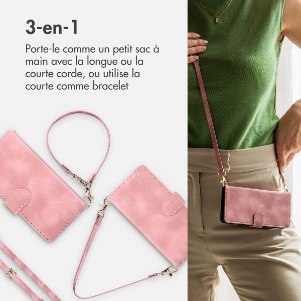 imoshion Etui de télephone portefeuille avec cordon Samsung Galaxy A36 - Rose