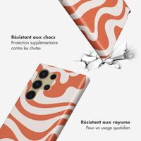 Selencia Coque arrière Vivid Samsung Galaxy S24 Ultra - Dream Swirl Orange