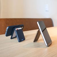 Accezz Portefeuille en cuir avec support - Compatible avec MagSafe et Qi2 - Nightfall Blue