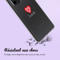 Coque personnalisée avec un cœur Samsung Galaxy A52(s) (5G/4G) - Transparent