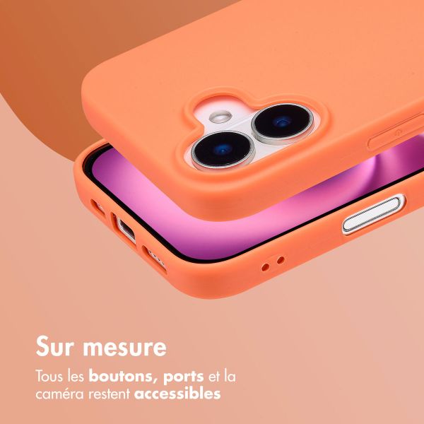 imoshion Coque Couleur Apple iPhone 16 - Apricot Crush Orange