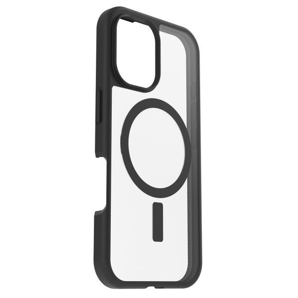 OtterBox Coque React MagSafe iPhone 16 - Clear / Black