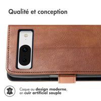 imoshion Étui de téléphone portefeuille Luxe Google Pixel 8 - Brun