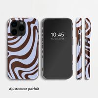 Selencia Coque arrière Vivid Apple iPhone 15 Pro - Dream Swirl Chocolate