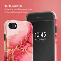 Selencia Coque arrière Vivid Tough iPhone SE (2022 / 2020) / 8 / 7 - Rosy Marble