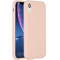 Accezz Coque Liquid Silicone Apple iPhone Xr - Rose