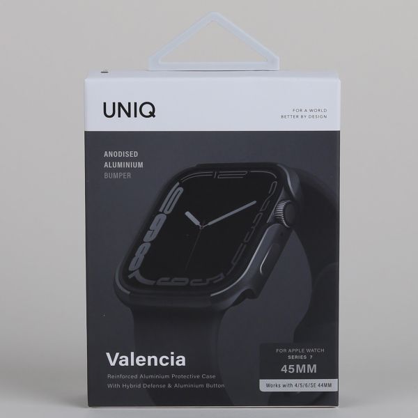 Uniq Valencia Coque Apple Watch 4-9 / SE - 44/45 mm - Graphite