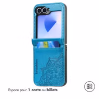 imoshion Mandala Bookcase Samsung Galaxy Z Flip 5 - Turquoise