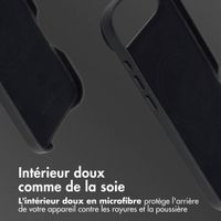 Accezz Coque arrière en cuir avec MagSafe Apple iPhone Air - Onyx Black