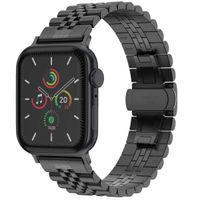 Selencia Bracelet Metallique Jubilee Apple Watch Series 1 t/m 9 / SE (38/40/41 mm) | Series 10 / 11 (42 mm) - Noir