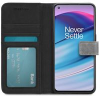 imoshion Étui de téléphone portefeuille Luxe OnePlus Nord CE 5G -Gris