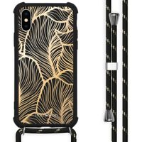 imoshion Coque Design avec cordon iPhone X / Xs - Golden Leaves