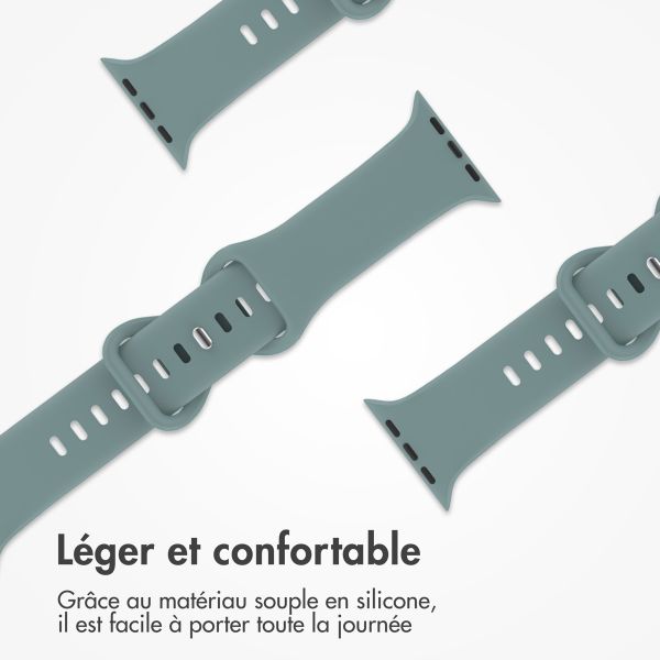 imoshion Bracelet en silicone⁺ Apple Watch Series 1 t/m 9 / SE (38/40/41 mm) | Series 10 / 11 (42 mm) - Taille S/M - Cactus
