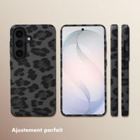 Selencia Coque Sabi imprimé panthère avec MagSafe Samsung Galaxy S26 - Midnight Black