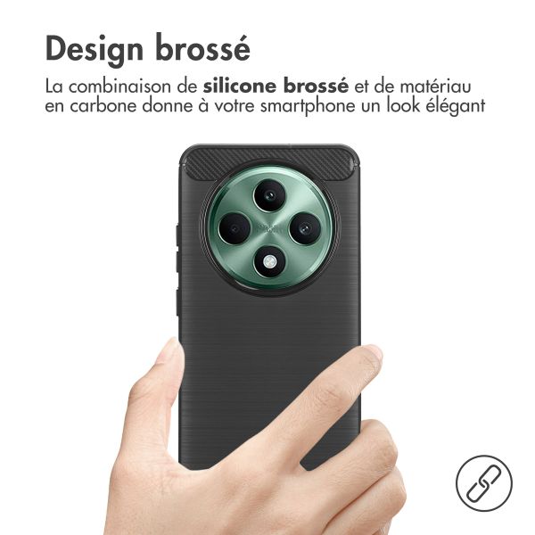 imoshion Coque Brushed Oppo Reno 12F 5G - Noir