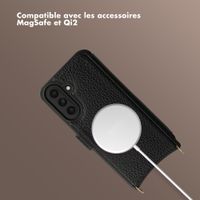 Selencia Étui Riva avec MagSafe et cordon de téléphone Samsung Galaxy A57 (5G) - Noir