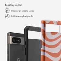 Selencia Coque arrière Vivid Tough Google Pixel 8 - Dream Swirl Orange