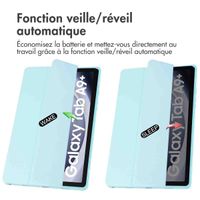 imoshion Coque tablette rigide Trifold Samsung Galaxy Tab A9 Plus - Bleu clair