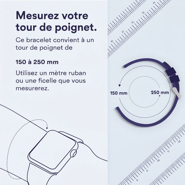 WiWu Bracelet milanais Apple Watch | 44/45/46/49 mm - Rose Doré