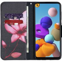 Coque silicone design Samsung Galaxy A21s - Flowers