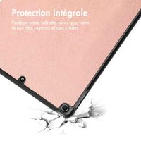 imoshion Coque tablette Trifold Apple iPad 9 (2021) 10.2 pouces / iPad 8 (2020) 10.2 pouces / iPad 7 (2019) 10.2 pouces - Rose Doré
