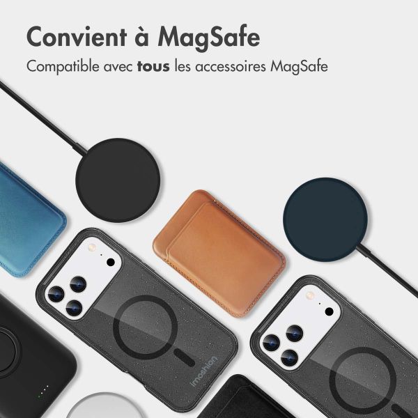 imoshion Coque Pailletée avec MagSafe Apple iPhone 17 Pro - Noir