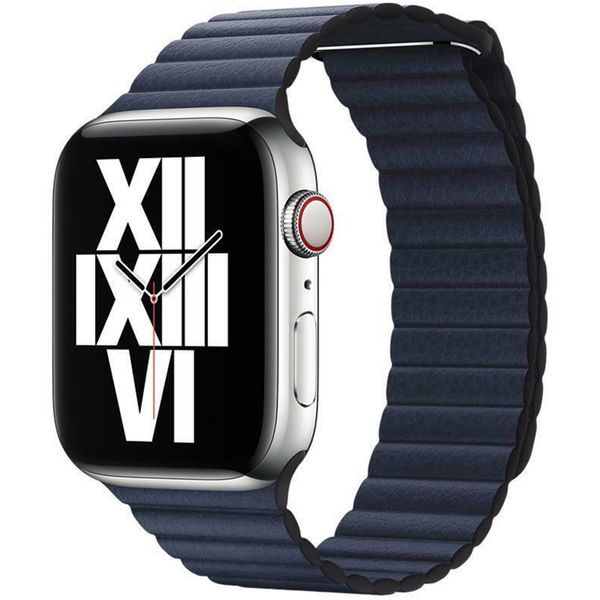 Apple ﻿Leather Loop L Apple Watch Series 1-10 / SE / Ultra (2) - 42/44/45/46/49 mm - Diver Blue