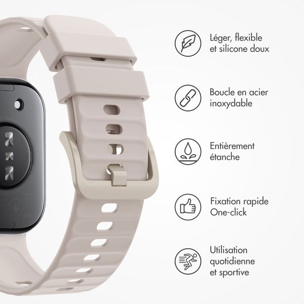 imoshion Bracelet silicone Huawei Watch Fit 4 / 4 Pro - Ivory White