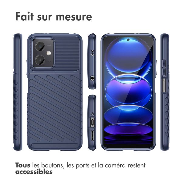 imoshion Coque Arrière Thunder Xiaomi Poco X5 5G - Bleu foncé