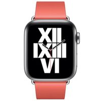 Apple Leather Band Modern Buckle Apple Watch Series 1 á 9 / SE (38/40/41 mm) | Series 10 (42 mm) - Taille M - Pink Citrus