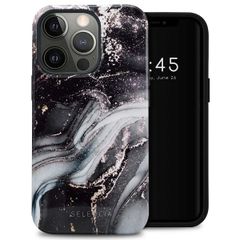 Selencia Coque arrière Vivid Apple iPhone 13 Pro - Chic Marble Black