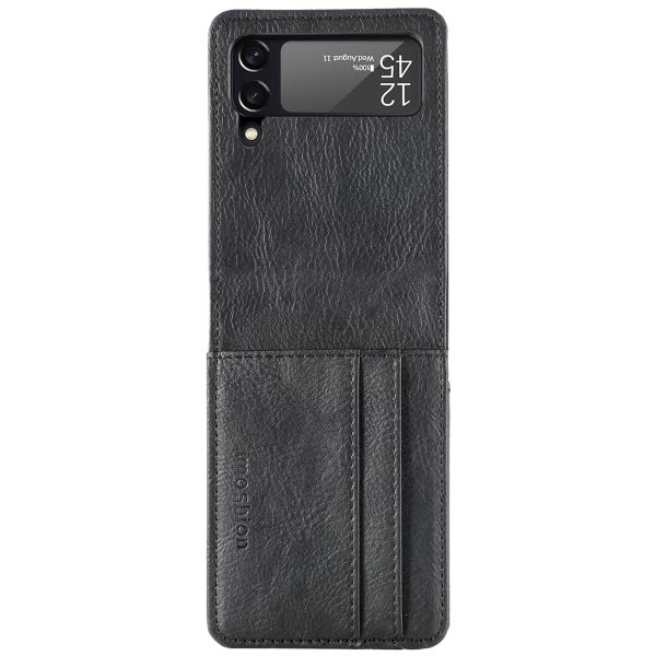 imoshion Étui de téléphone portefeuille Luxe Samsung Galaxy Z Flip 4 - Noir