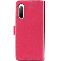 Etui de téléphone Fleurs de Trèfle Sony Xperia 10 II - Rose