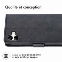 imoshion Étui de téléphone portefeuille Luxe Samsung Galaxy A04 - Noir