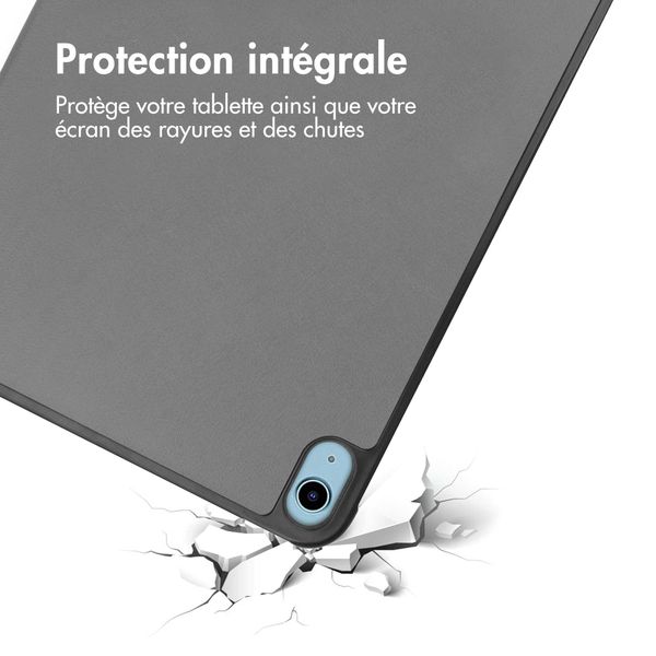 imoshion Coque tablette Trifold Apple iPad 11 (2025) 11 pouces A16 / iPad 10 (2022) 10.9 pouces - Gris