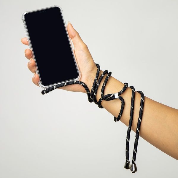 imoshion Coque avec cordon Apple iPhone Xs / X - Noir Dorée
