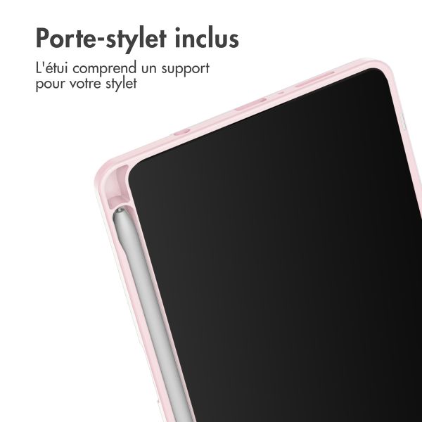 imoshion Coque tablette rigide Trifold Samsung Galaxy Tab A9 8.7 pouces - Rose