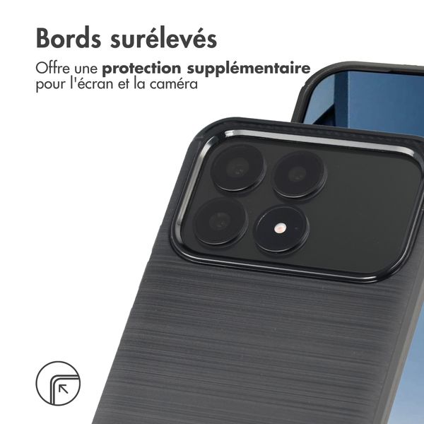 imoshion Coque Brushed Xiaomi Poco F8 Pro - Noir