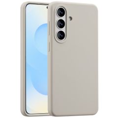 Accezz Coque Liquid Silicone avec MagSafe Samsung Galaxy S26 Plus - Stone