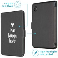 imoshion ﻿Design Slim Hard Sleepcover Kobo Clara 2E / Tolino Shine 4 - Live Laugh Love