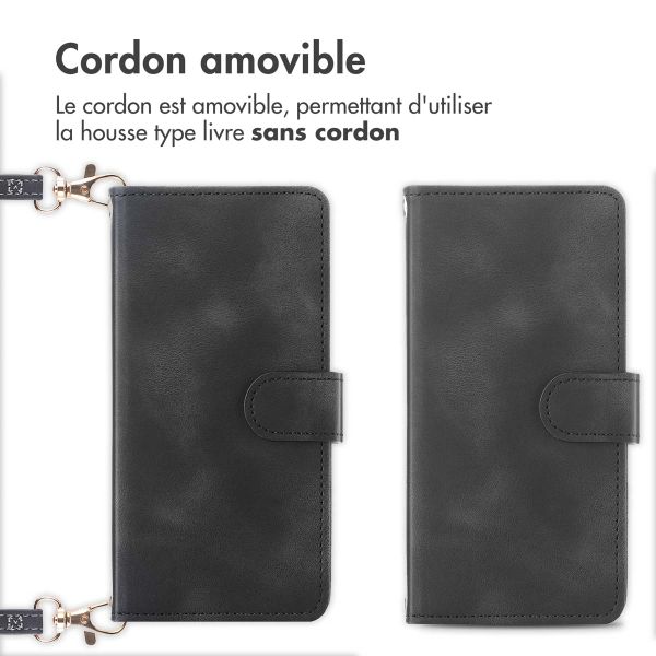 imoshion Etui de télephone portefeuille avec cordon Apple iPhone 14 / 13 - Noir