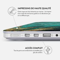 Burga Coque Rigide Apple MacBook Pro 13 pouces (2020 / 2022) - Emerald Pool