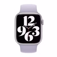 Apple Bracelet Boucle unique en Silicone Apple Watch | 38/40/41/42 mm - Taille 9 - Purple Fog